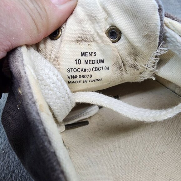 L.L. Bean Shoes Mens Size 10 Brown Lace Up Sneakers *Read* - Picture 12 of 13